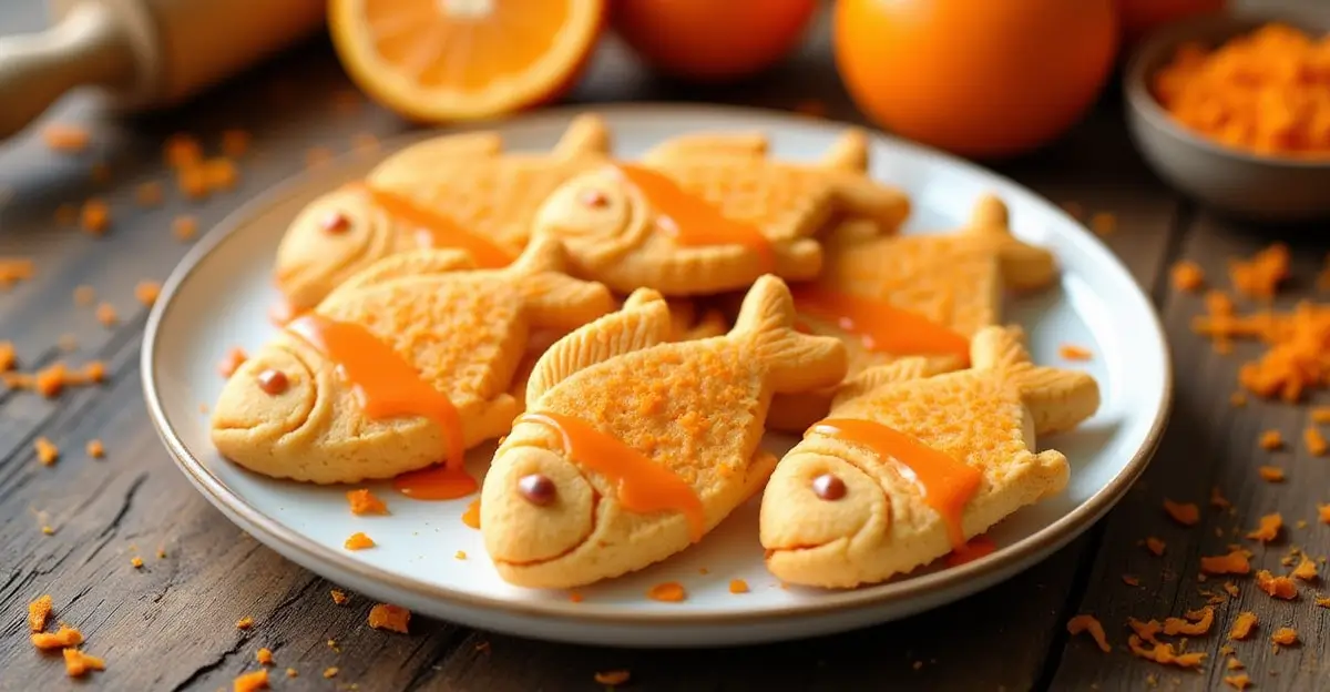 orange fish cookies